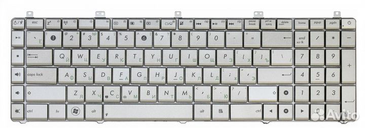 Клавиатура Asus PRO7DS серебристая, OEM