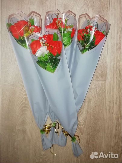 Букеты роз ароматные, пенные