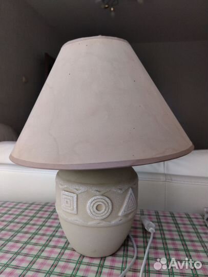 Лампа керамическая(тканевый торшер)