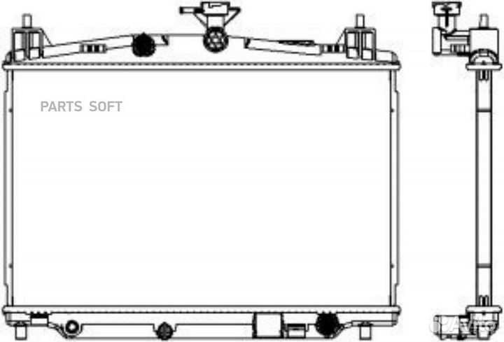 Радиатор охлаждения Мазда Дэмио 2007