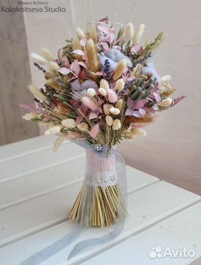 Букет невесты из сухоцветов