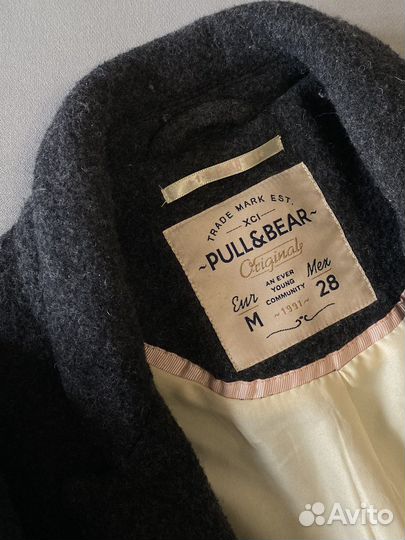 Пальто pull and bear демисезонное