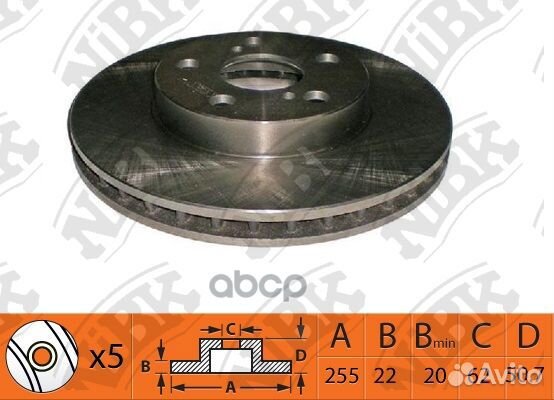 Диск тормозной toyota mark2/chaser 96- перед. R