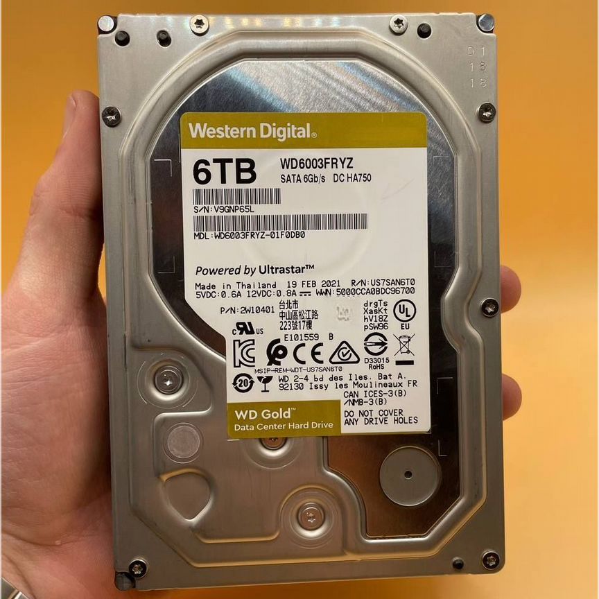 [WD6003FRYZ] 6тб Wd Goldб/У