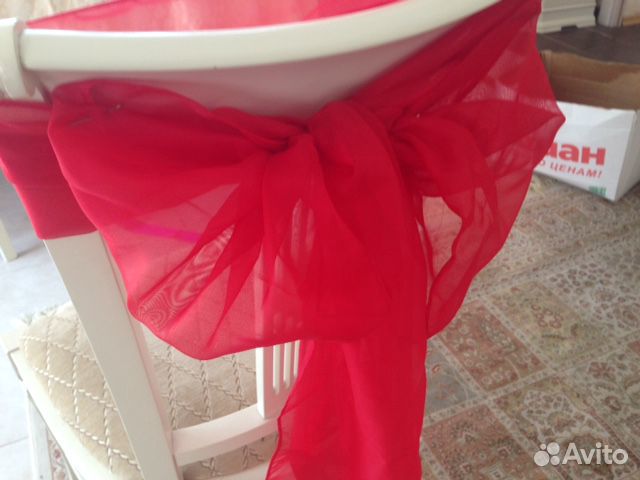 Свадьба бант на стул