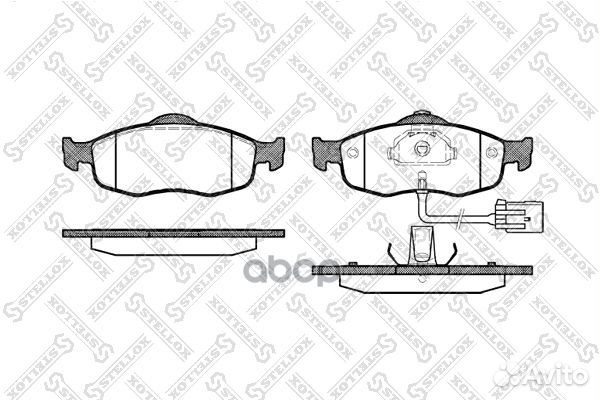 443 002B-SX колодки дисковые п. Ford Mondeo 1