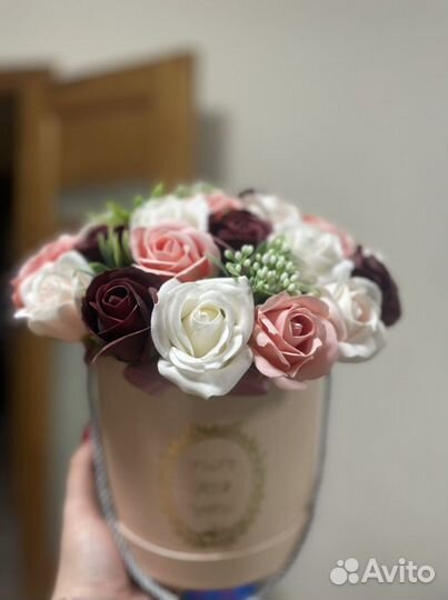 Букет из мыльных роз