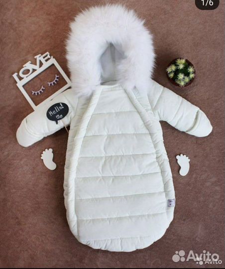 Конверт зимний для девочки