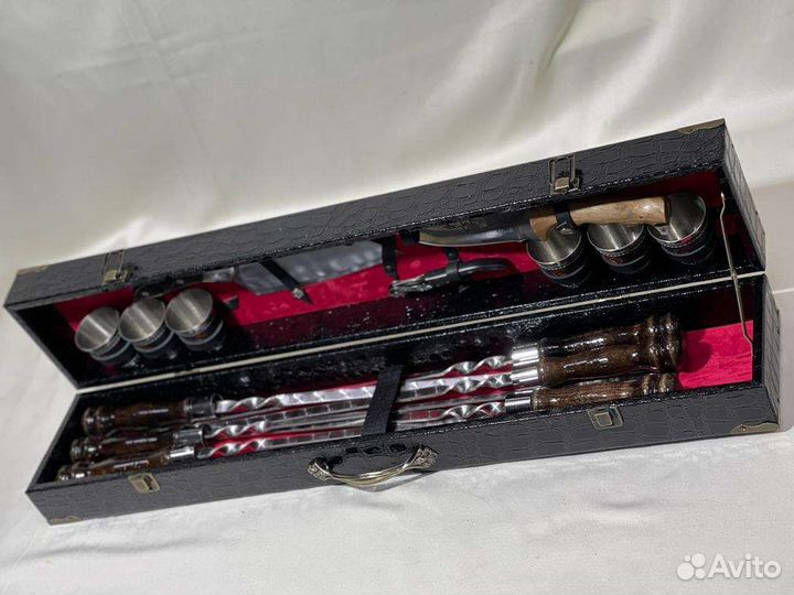 Набор шампуров подарочный