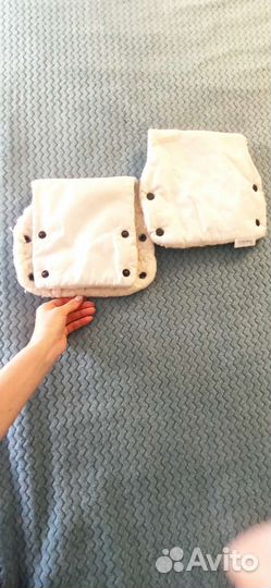 Рукавицы на коляску теплые