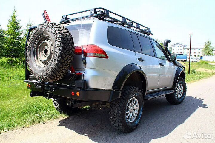 Задний силовой бампер амз для Mitsubishi Pajero Sport II