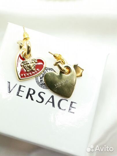 Серьги versace красивые