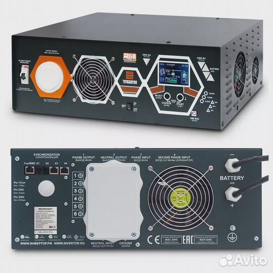 Гибридный солнечный инвертор мап titanator UPS 24