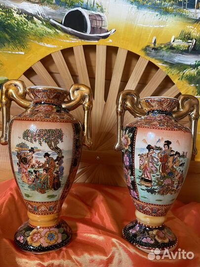 Ваза костяной фарфор Китай новая 37см подарок