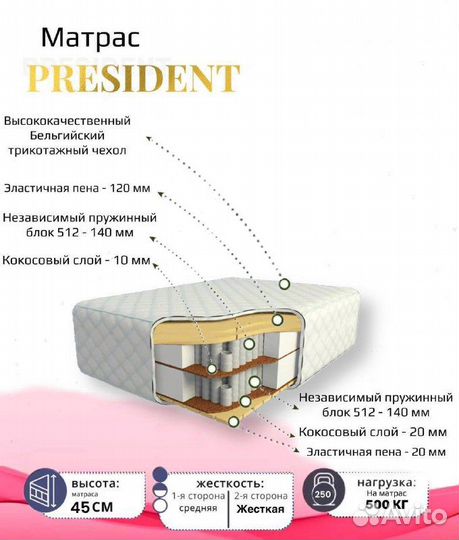 Матрас 180 200