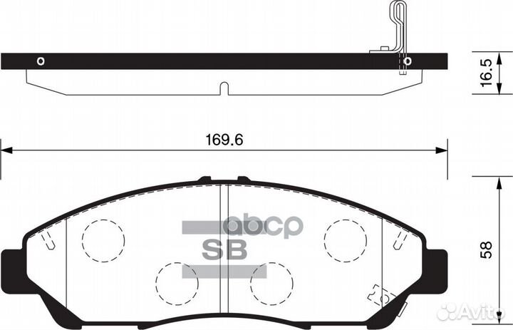 Колодки торм.дисковые Hi-Q honda pilot 09-11 (D