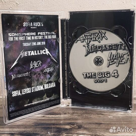 Metallica, slayer.The BIG 4 live from sofia 2DVD