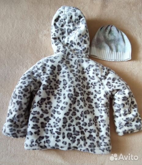 Куртка меховая waikiki и шапочка il trenino