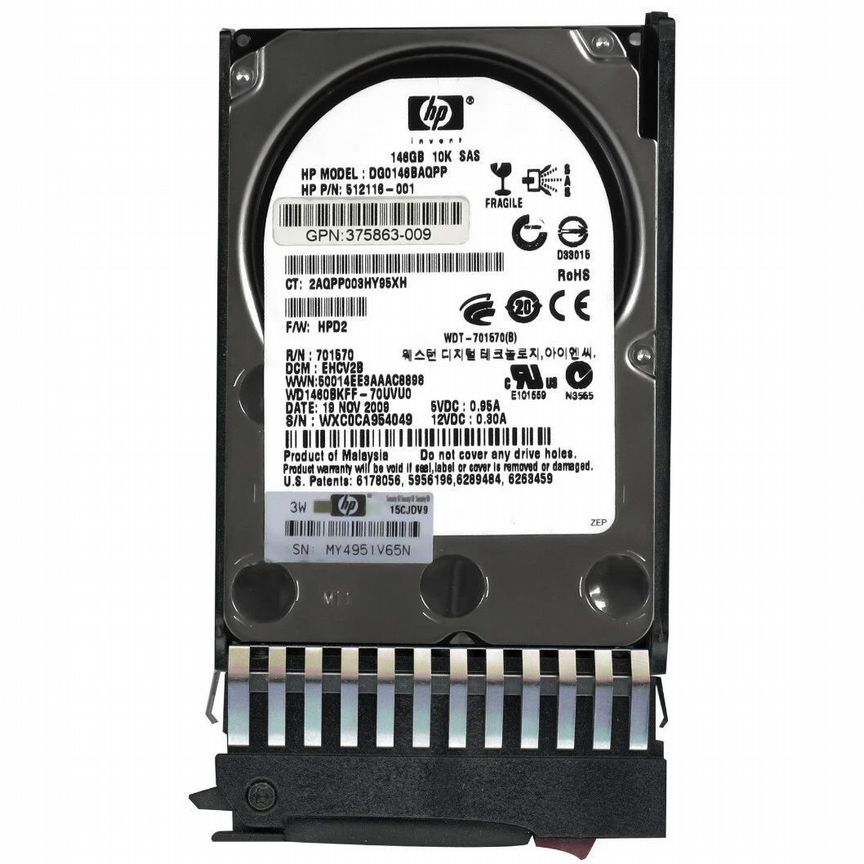 [DG0146BAQPP] Жесткий Диск Hp 146gb Sas 2,5" Hdd Dg0146baqpp
