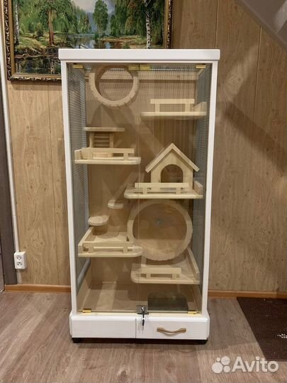 Клетка, витрина для шиншилл, дегу, хорька и др