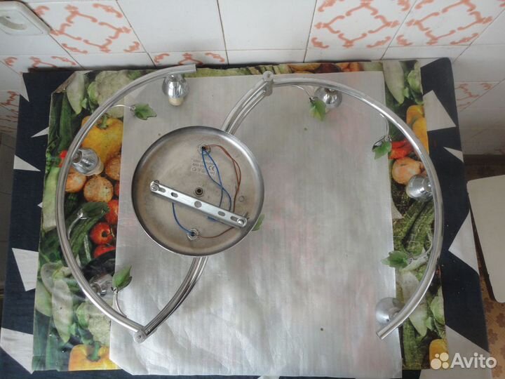 Люстра хромированная раздвижная