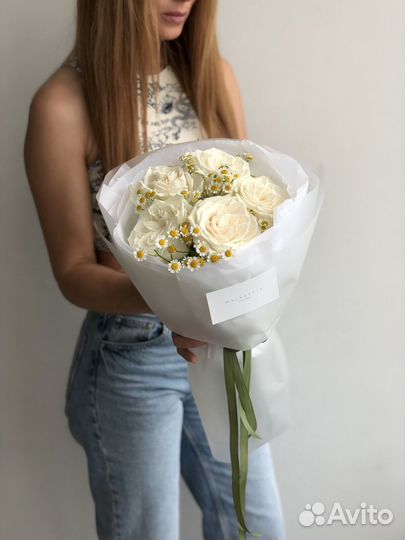 Пионовидные розы букет