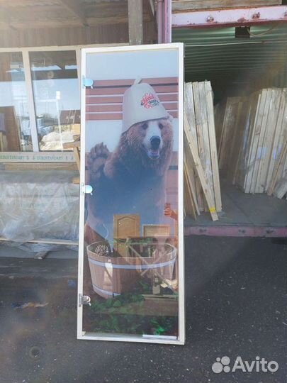 Дверь для сауны стеклянная