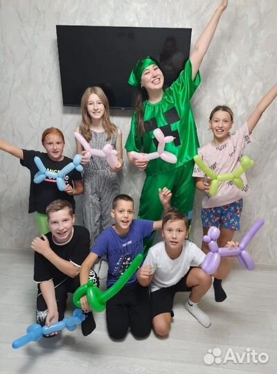 Аниматоры,шоу,неоновая,пенная,бумажная,мыльные