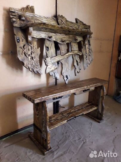 Деревянные декоративные вешалки