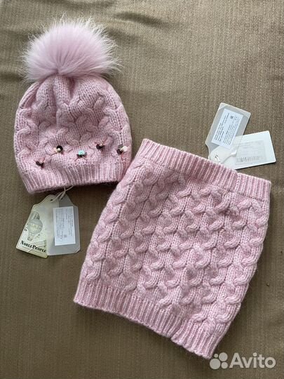 Комплект шапка, шарф