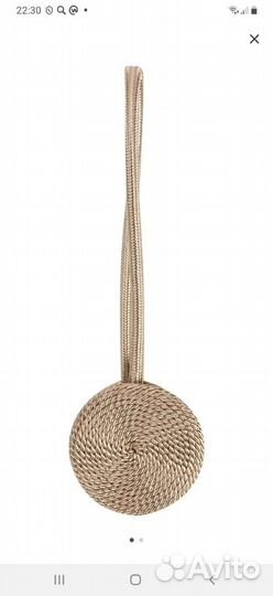 Подхват магнитный «Долли» 6.2х40 см цвет золотой