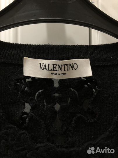 Платье теплое черное valentino италия 44-46 s-m
