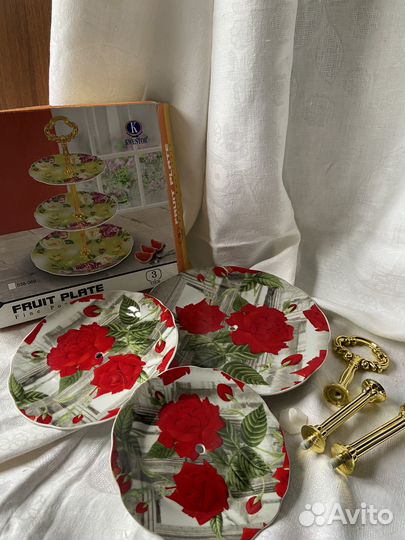 Фруктовая тарелка многоярусная