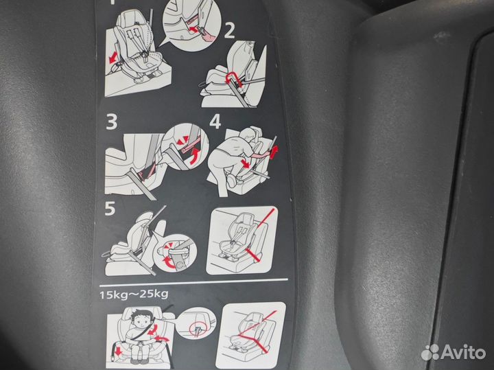 Автокресло группа 1/2 (9-25 кг) Carmate Swing moon