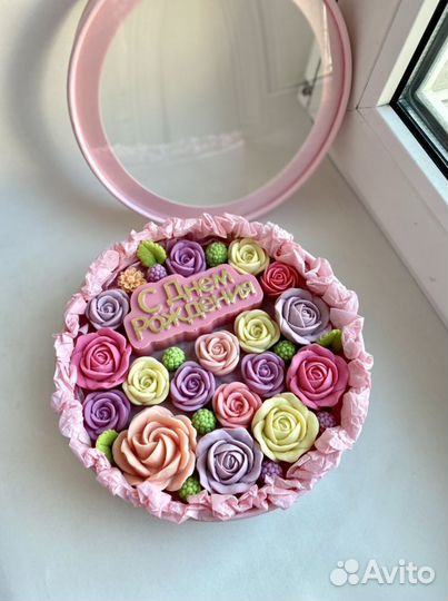 Цветы из шоколада