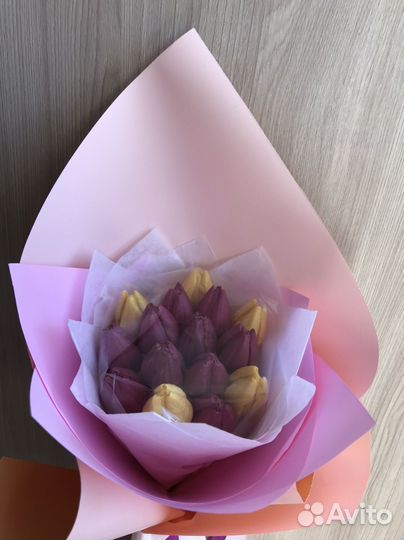 Съедобные шоколадные букеты