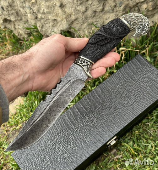 Авторский нож орлан сталь «Дамаск»