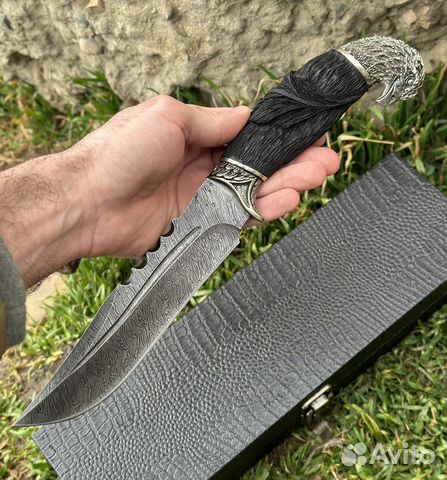 Авторский нож орлан сталь «Дамаск»