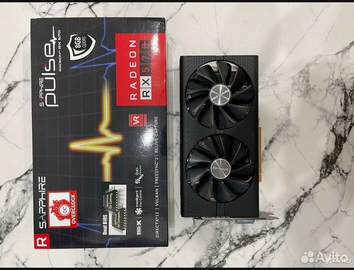 Видеокарта rx570 8gb