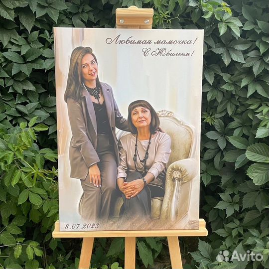 Портрет на холсте по фото