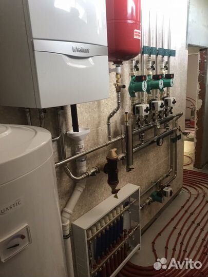 Монтаж систем отопления, водоснабжения, теплый пол