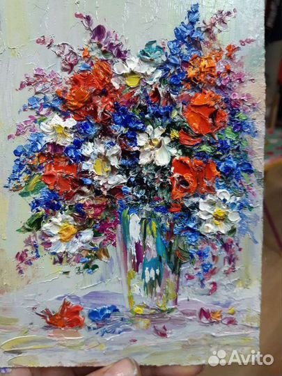 Картины маслом на холсте цветы