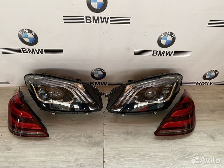 Фары в стиле рестайлинга Mersedes S-class W222