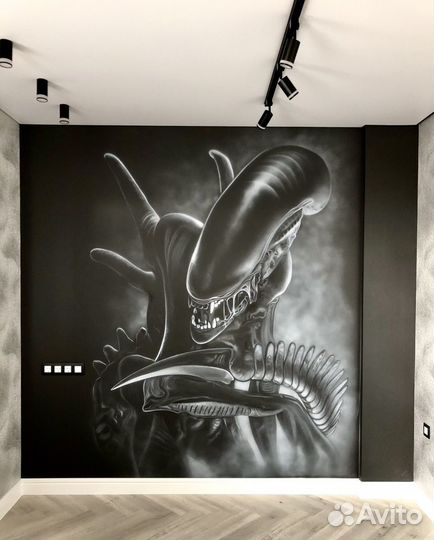 Роспись стен, Аэрография, Граффити, Картины