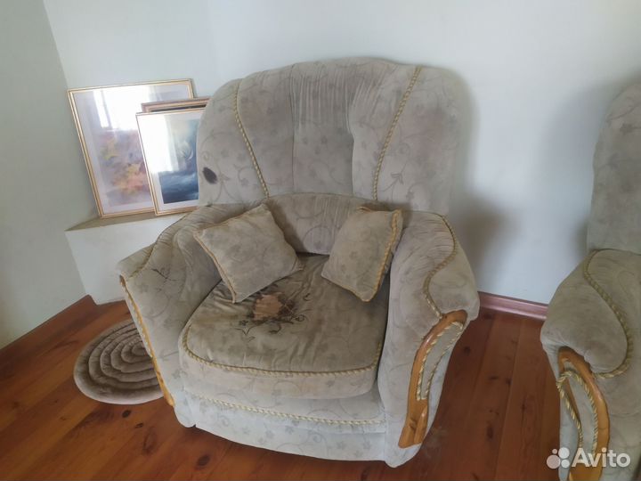 Диван с 2 креслами