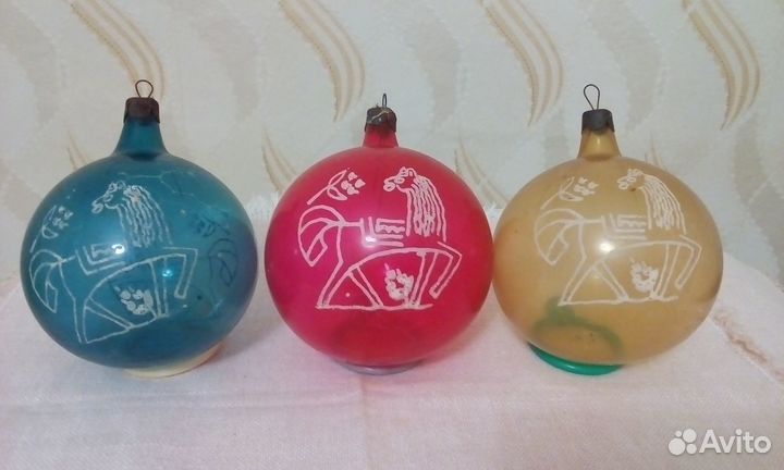 Ёлочные игрушки шары СССР