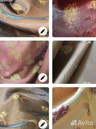 Шторы цветочные