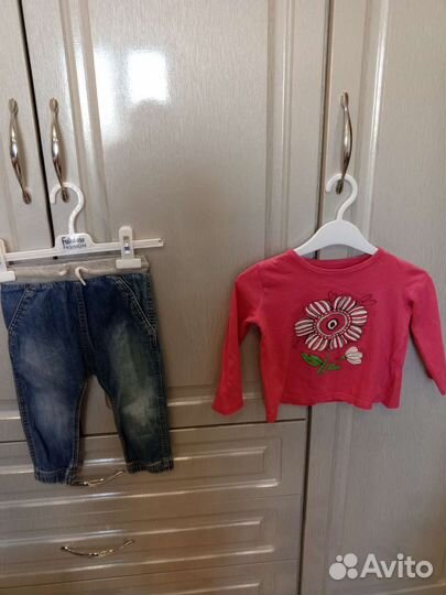 Вещи пакетом на девочку 74 80