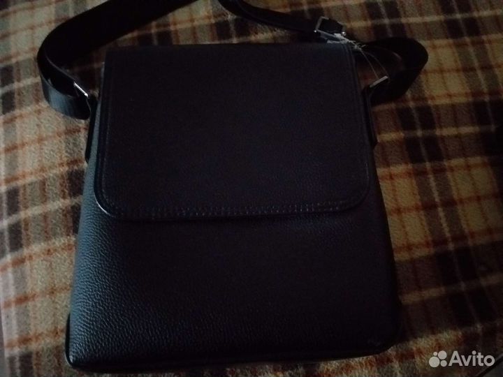 Мужская кожаная сумка новая