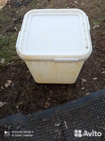 Ёмкость из под мёда (куб)